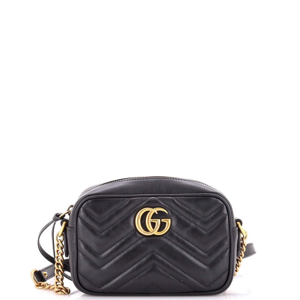 Gucci Mini GG Marmont Shoulder Bag Matelasse Leather
